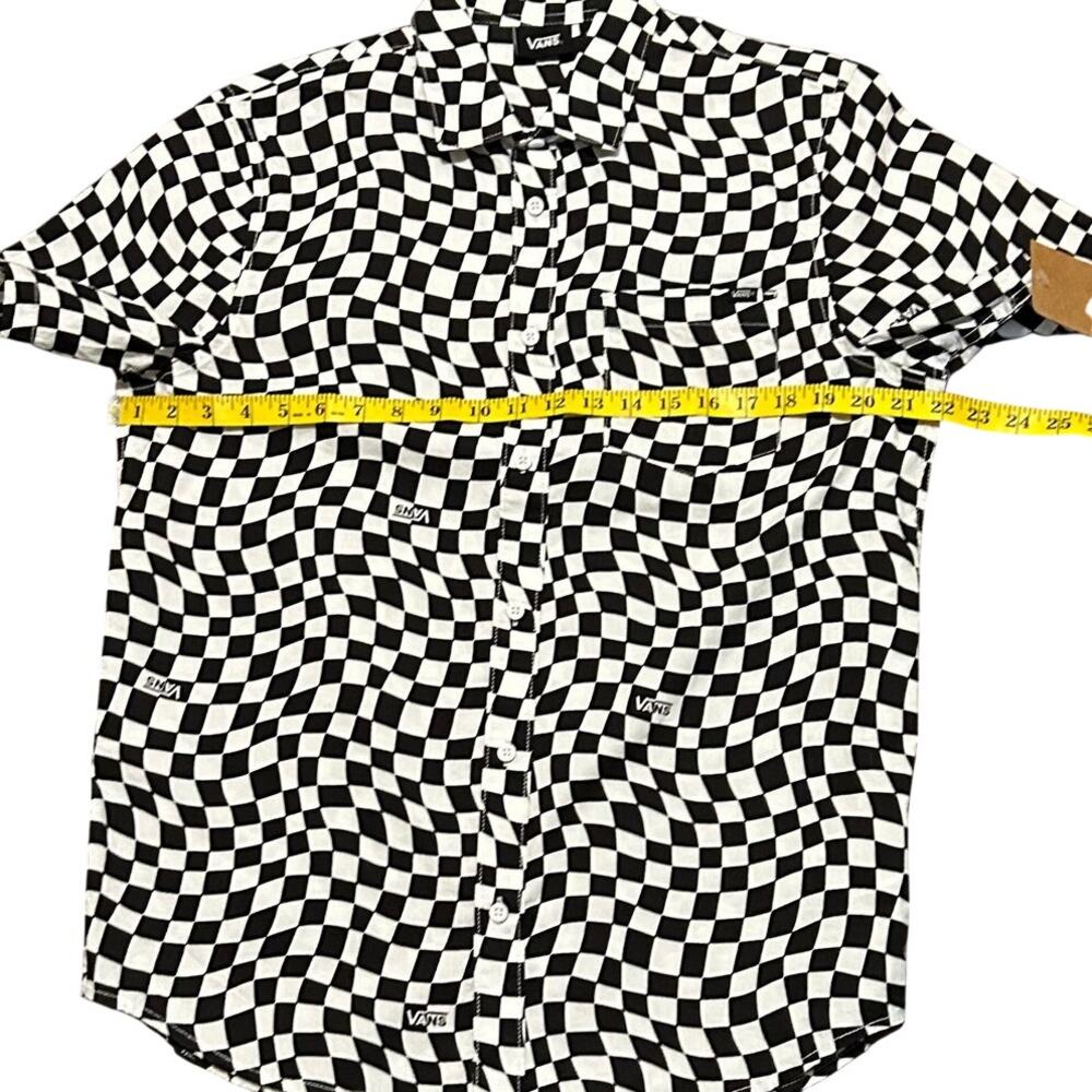 Vans Y2K Grunge Checkered Button Up Men's Shirt NWT Size S New - Picture 8 of 8